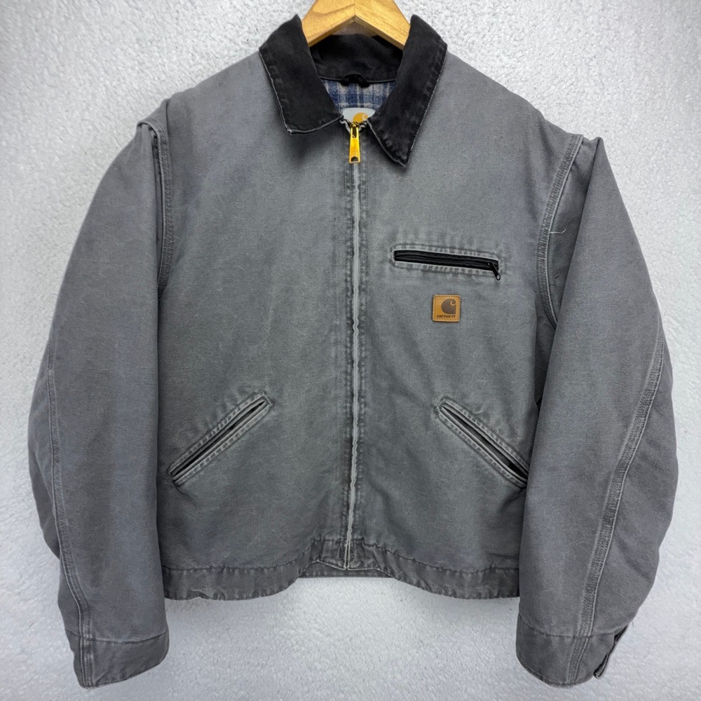 Carhartt Detroit Jacket Blanket Lined Mens XL J97 MTL Metal Gray